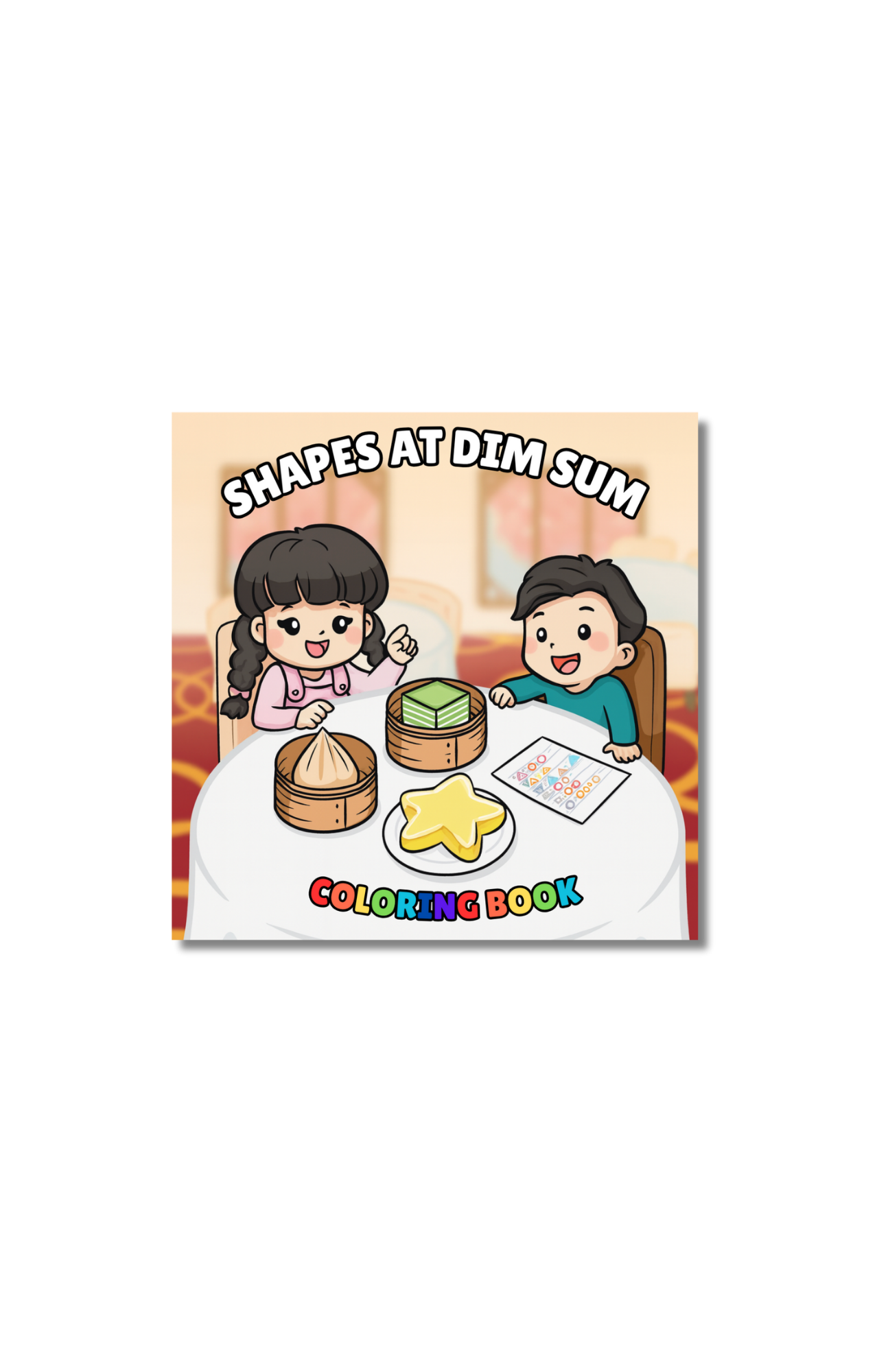 Shapes At Dim Sum Coloring Book