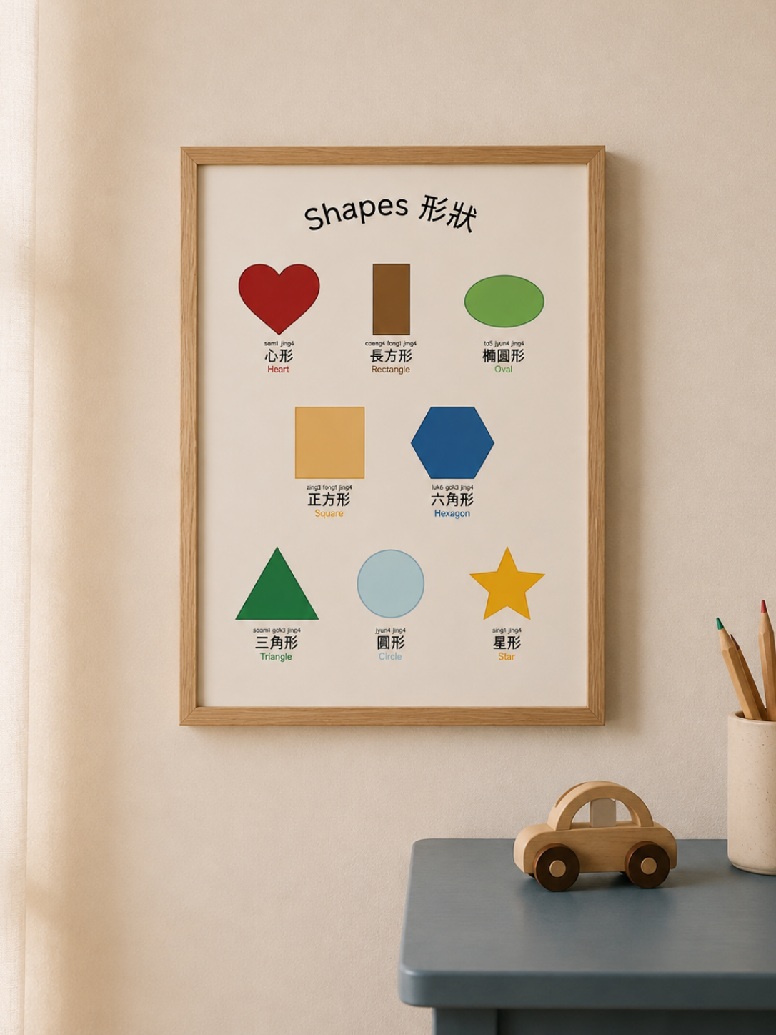 Cantonese Shapes Poster 形狀